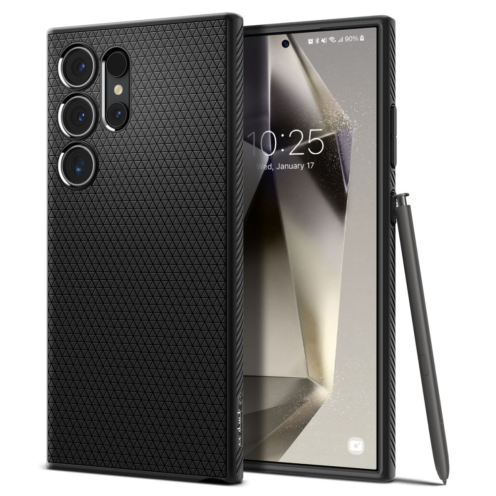 Spigen Liquid Air dėklas telefonui Samsung Galaxy S24 Ultra - matinė juoda