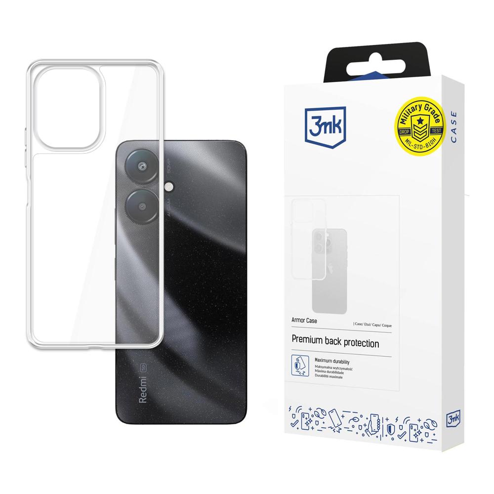 3mk Šarvuotas dėklas Xiaomi Redmi 13C 5G - skaidrus