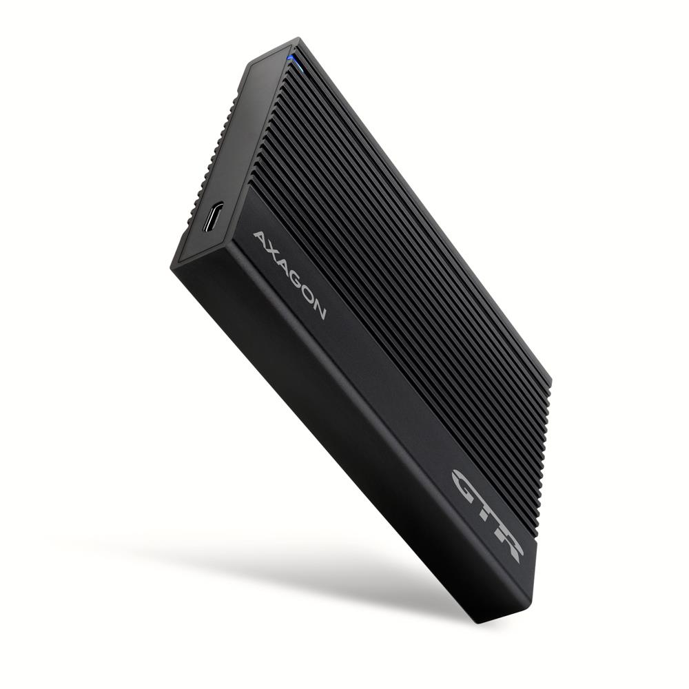 HDD PRIEDAS KORPUSAS 2.5"/USB-C JUODAS EE25-GTR AXAGON