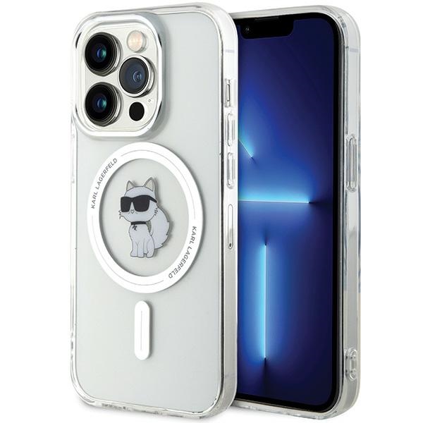 Karl Lagerfeld IML Choupette MagSafe dėklas iPhone 13 Pro Max - permatomas
