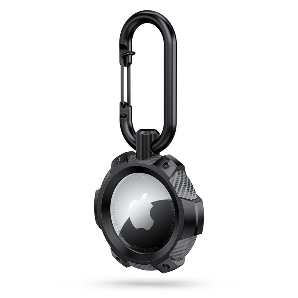 Tech-Protect TPUCarbon dėklas Apple AirTag - juodas