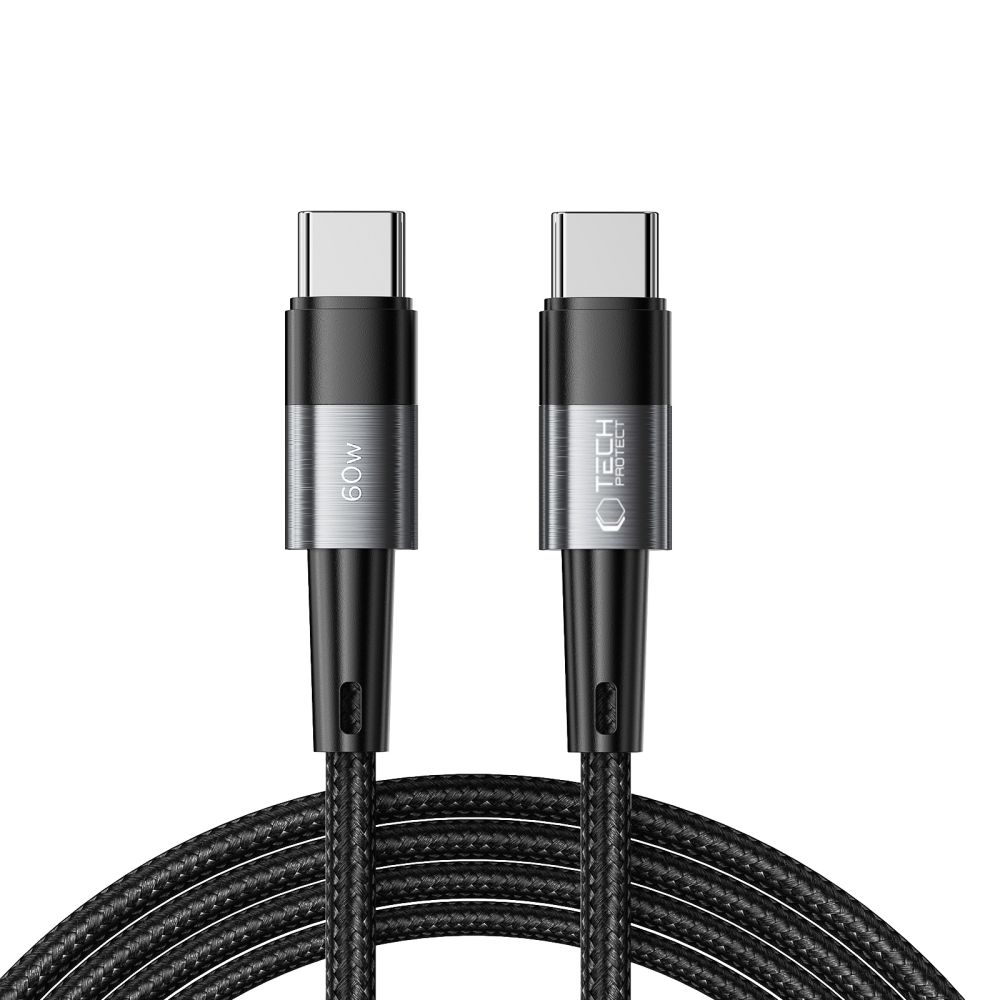Tech-Protect UltraBoost кабель USB-C USB-C PD 60W 3A 2м - серый