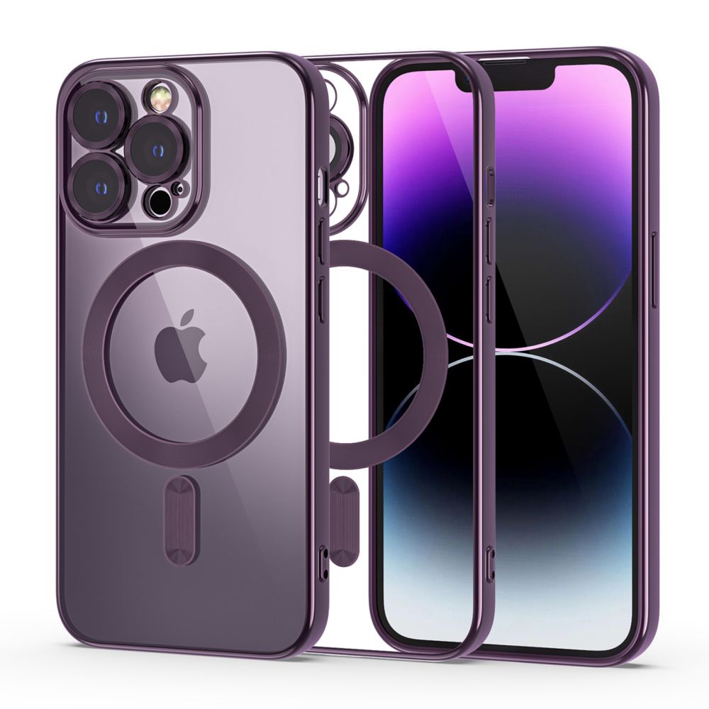 Tech-Protect MagShine Line MagSafe iPhone 14 Pro dėklas - violetinė