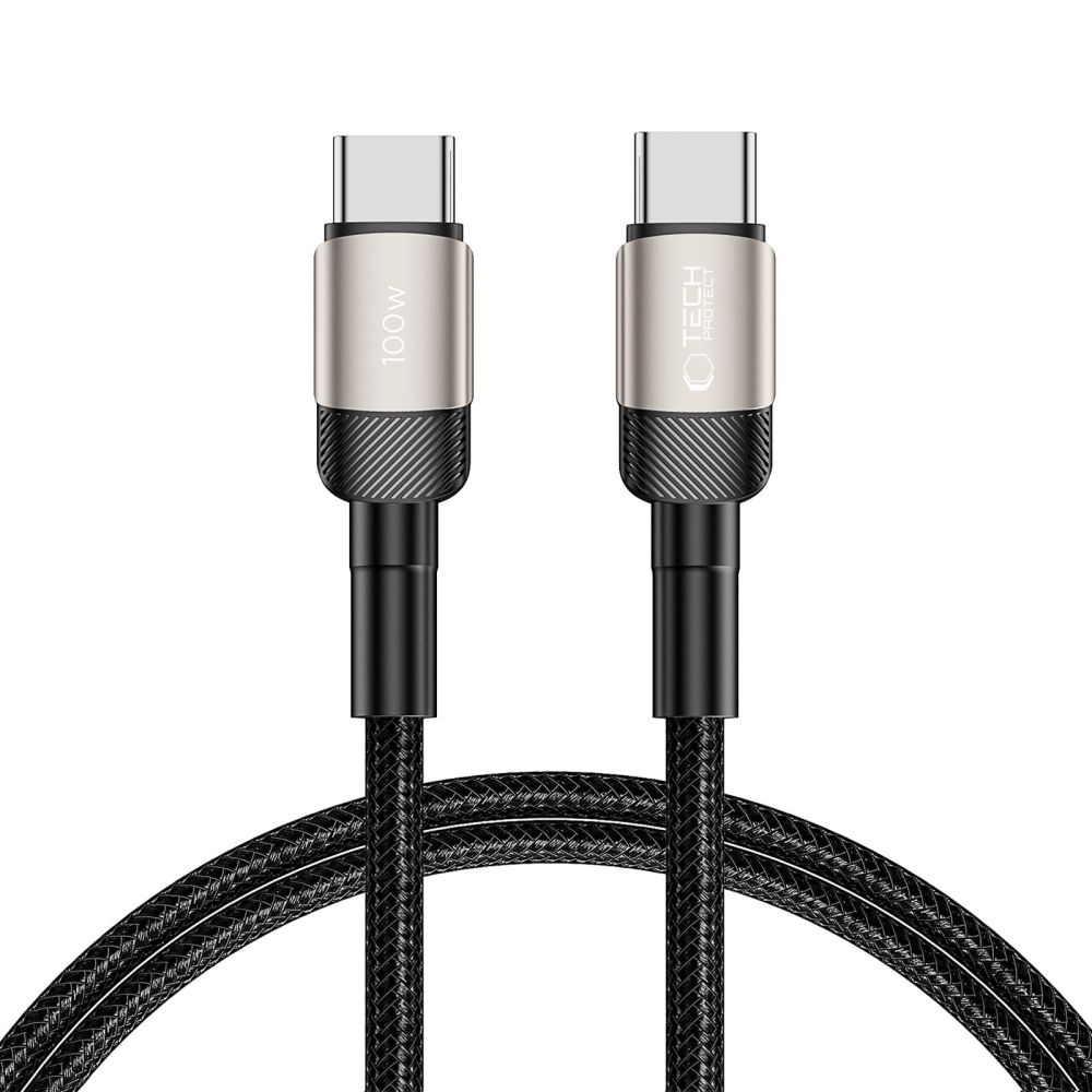 Tech-Protect UltraBoost Evo кабель USB-C USB-C PD 100W 5A 1м - титановый