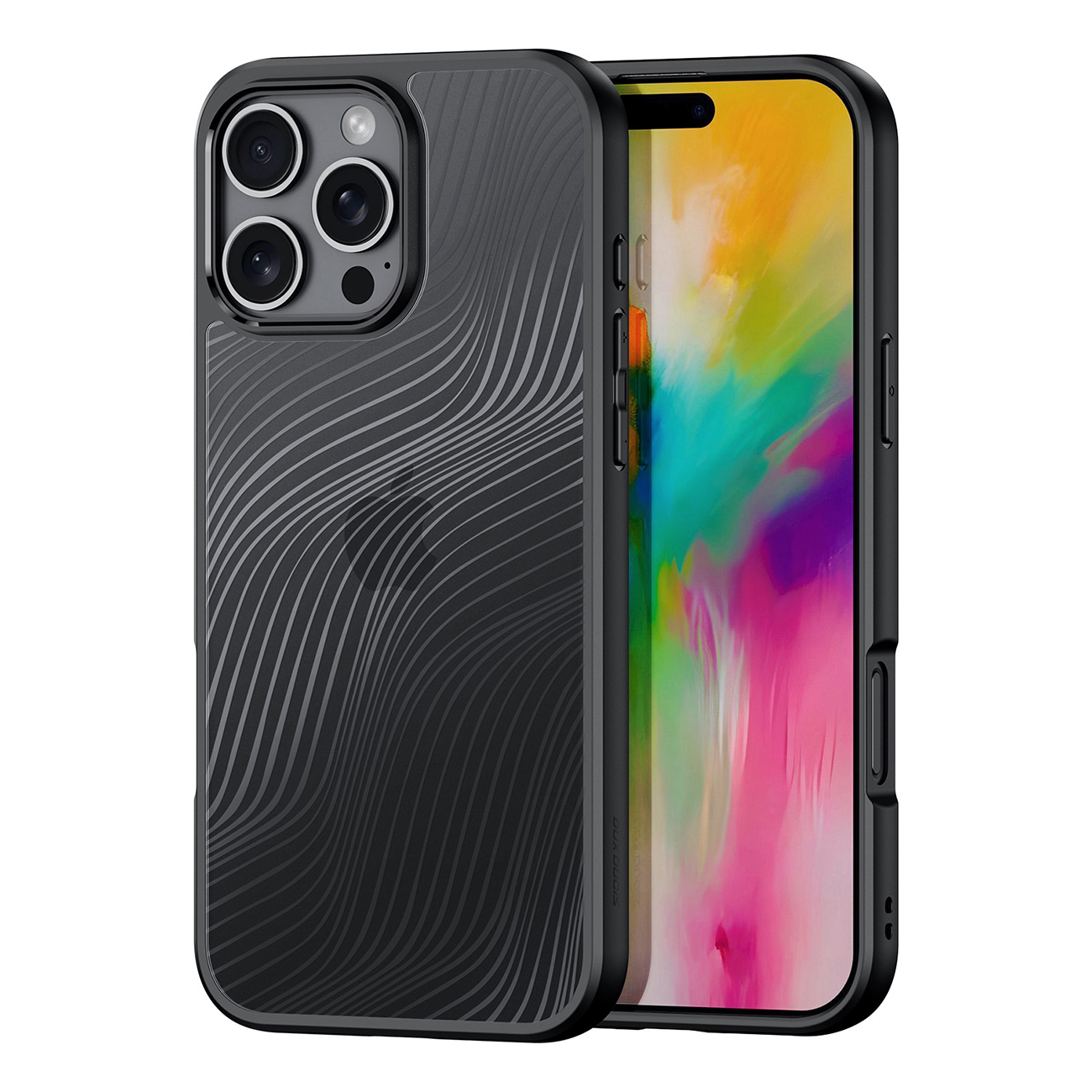 Чехол Dux Ducis Aimo для iPhone 16 Pro Max - чёрный