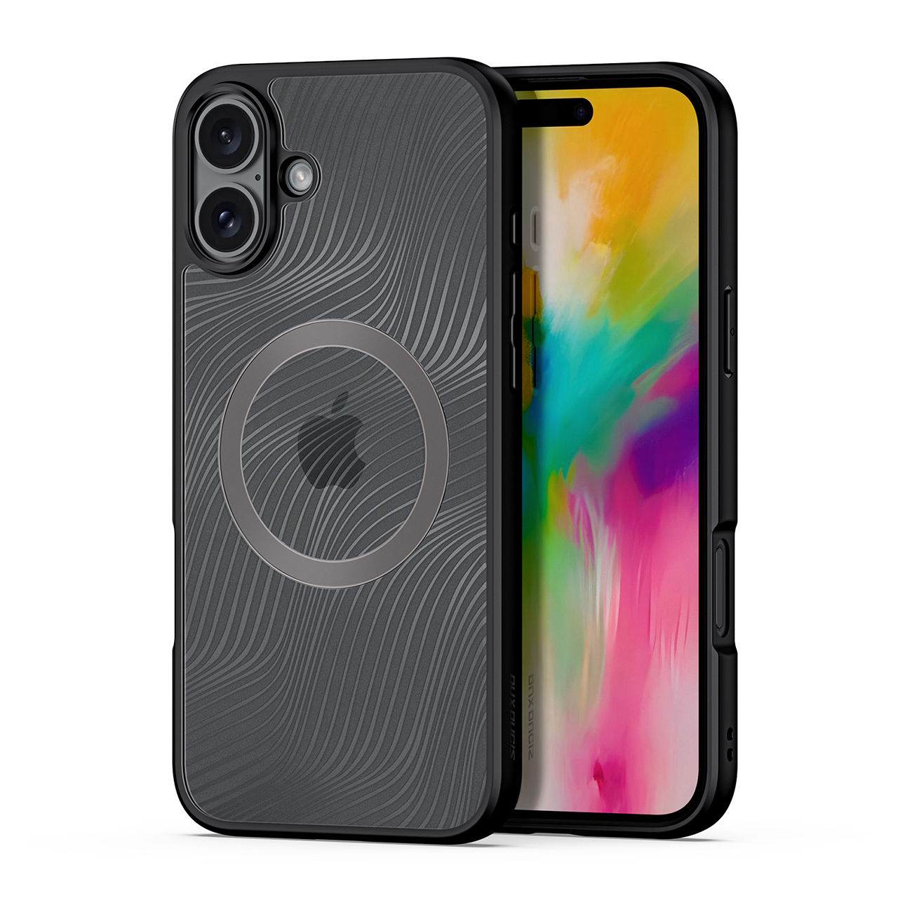 Чехол DUX DUCIS AIMO MAG совместимый с MagSafe для iPhone 16 - чёрный