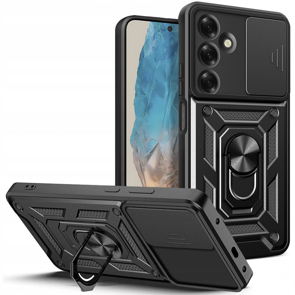 Tech-Protect Camshield Pro dėklas Samsung Galaxy M35 5G - juodas