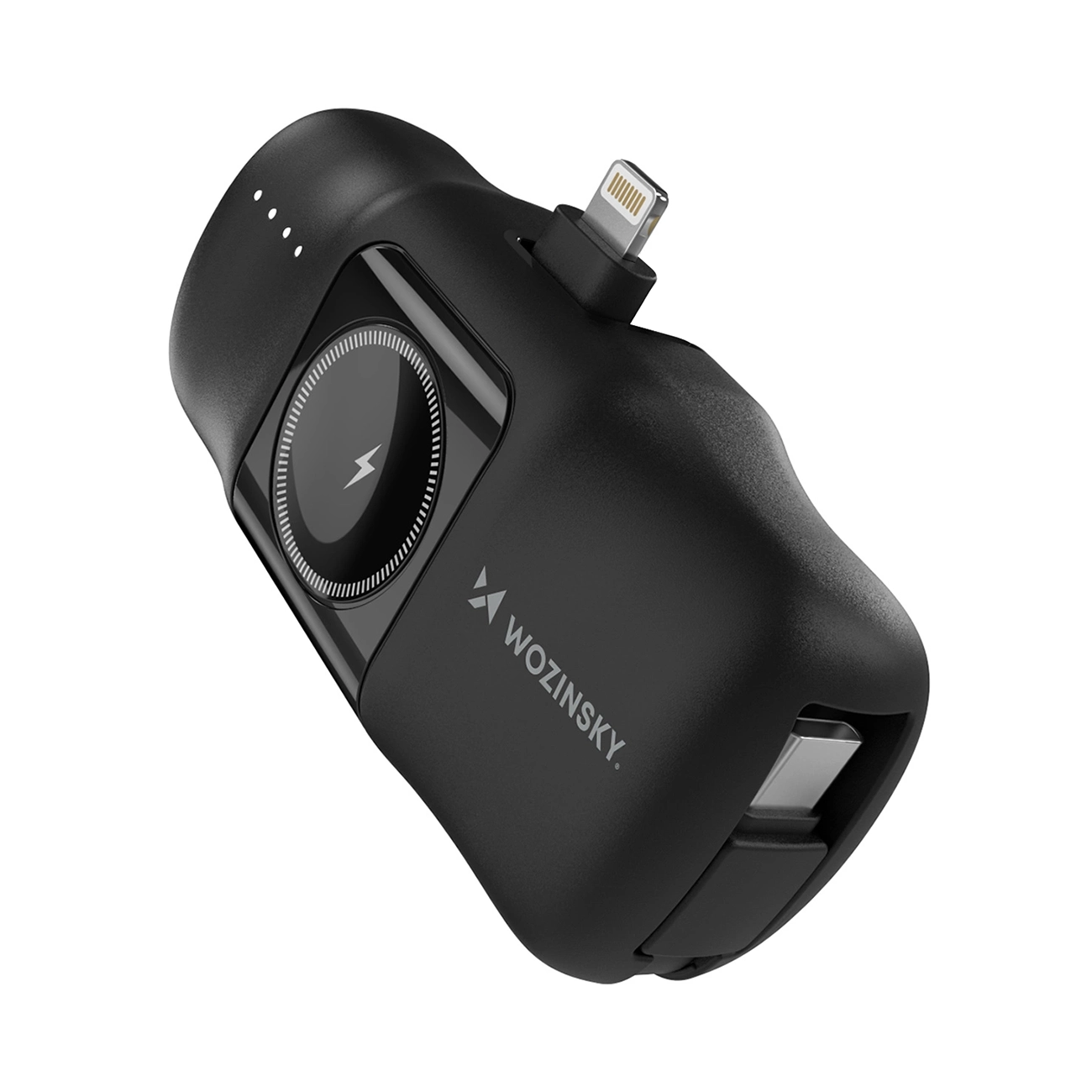Išorinė baterija POWER BANK Wozinsky (WF16-YLS) lightning + Apple Watch Charger 5000mAh (20W) juoda