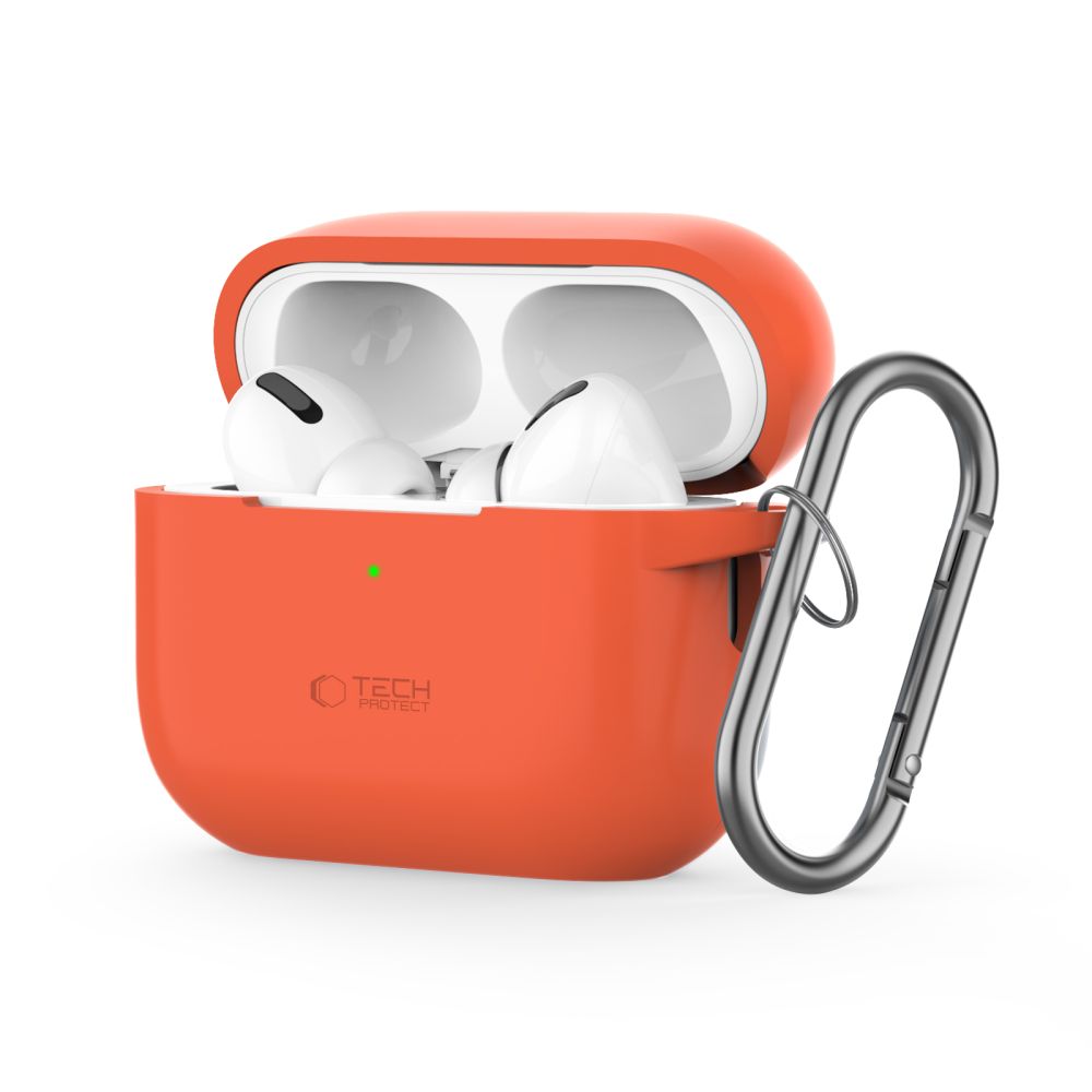 Силиконовый чехол Tech-Protect Hook для Apple AirPods Pro 1 / 2 - оранжевый