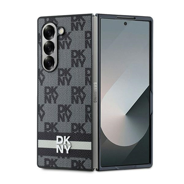 DKNY Checkered Pattern Printed Stripes чехол для Samsung Galaxy Z Fold 6 - чёрный