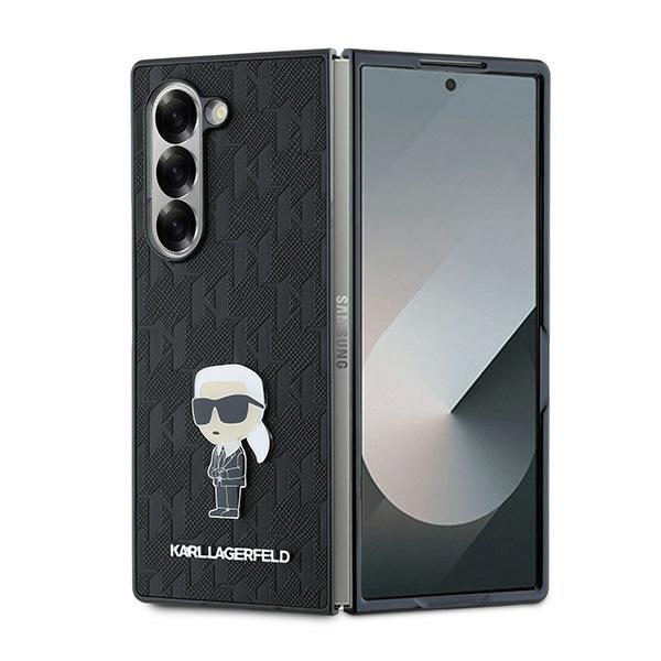 Чехол Karl Lagerfeld Saffiano Ikonik Pin для Samsung Galaxy Z Fold 6 - чёрный