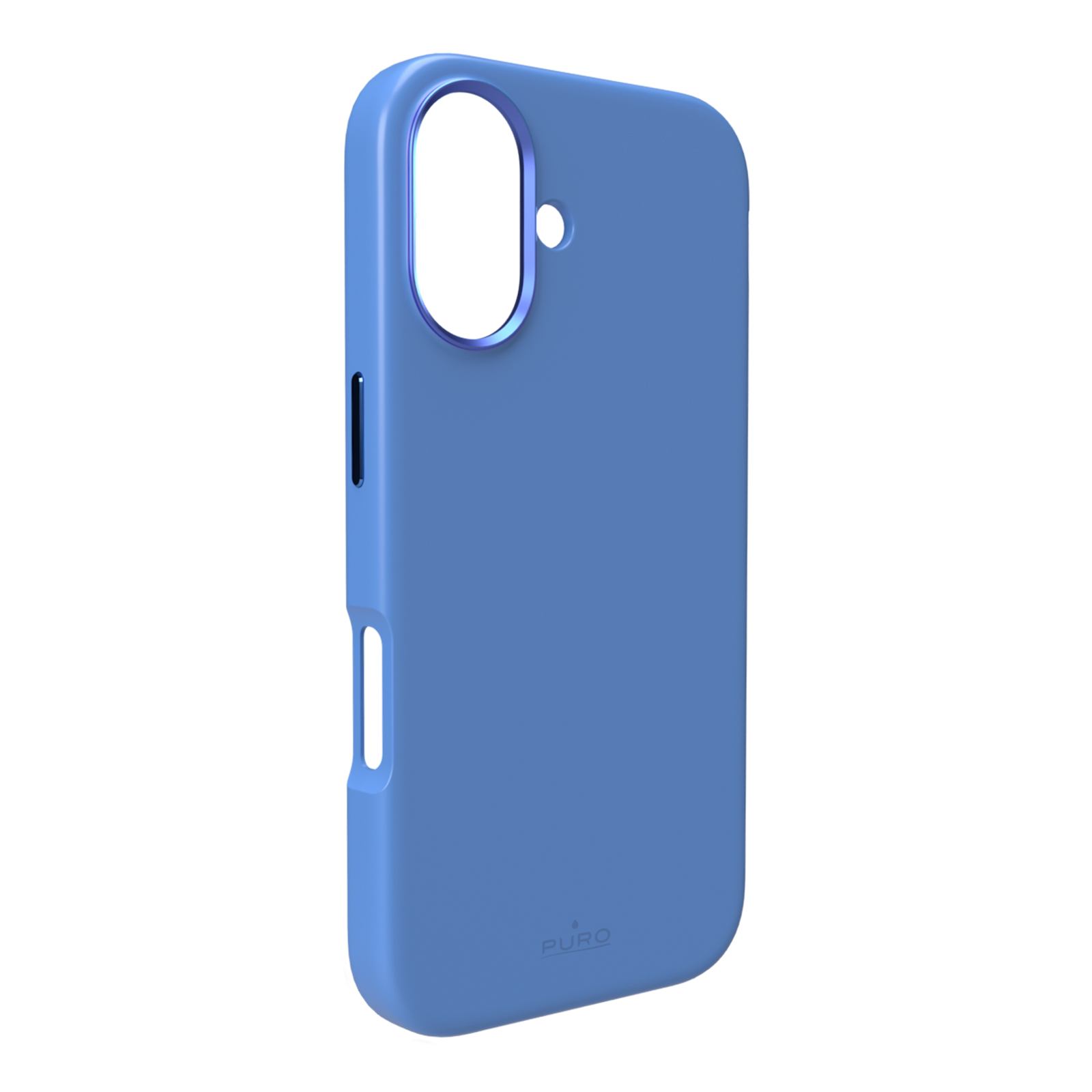 Puro Icon Mag Pro Magnetinis Silikoninis dėklas telefonui iPhone 16 - Mėlyna