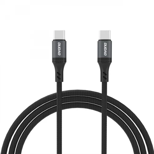 Dudao L3CC Плетёный кабель USB-C - USB-C 60W 1.2m - чёрный