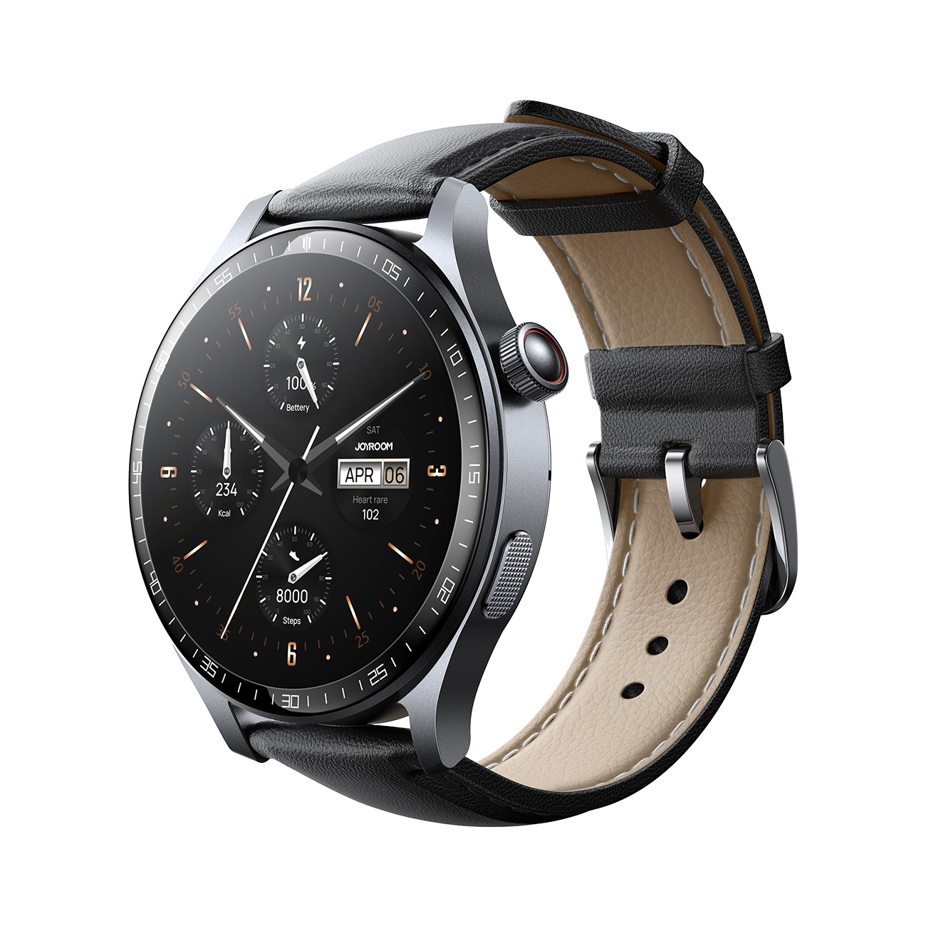 Išmanusis laikrodis Joyroom JR-FC2 Pro Classic Series Smart Watch (Make/Answer Call) Space Grey