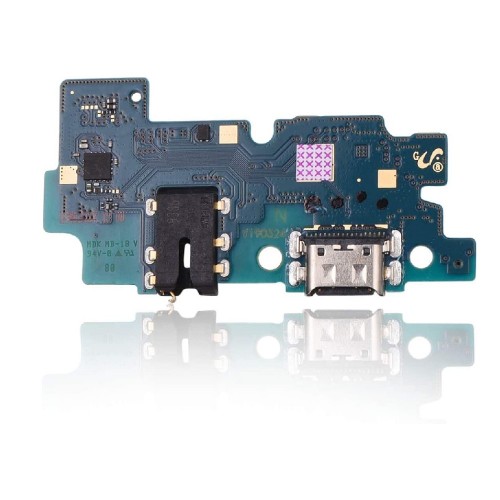 Разъём зарядки для Samsung A505 A50 2019 с шлейфом / серебристый OEM