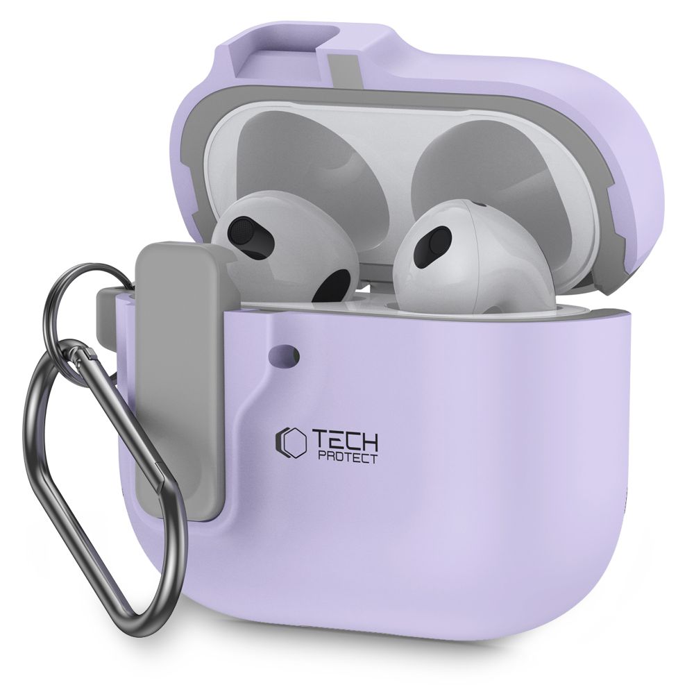 Tech-Protect Slim Hook Чехол для AirPods 4 - фиолетовый
