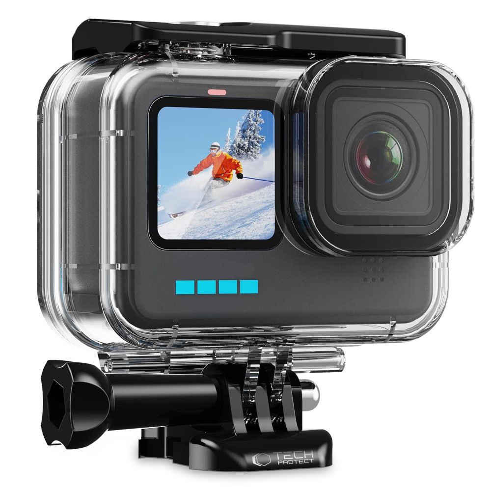 Tech-Protect GA200 atsparus vandeniui dėklas GoPro Hero 9 / 10 / 11 / 12 - skaidrus