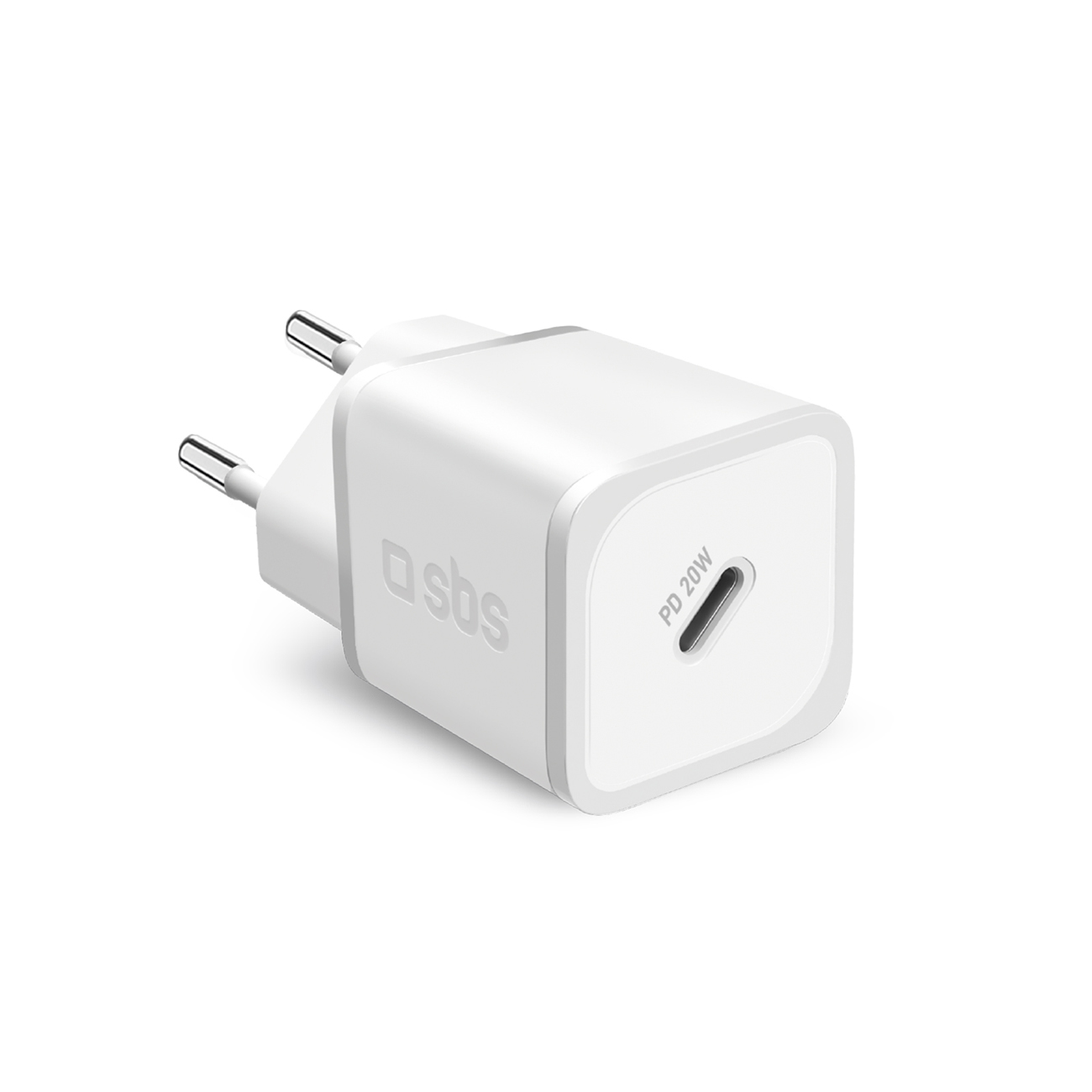 SBS TETRGAN1C20W 20W GaN sieninis įkroviklis su Power Delivery - baltas