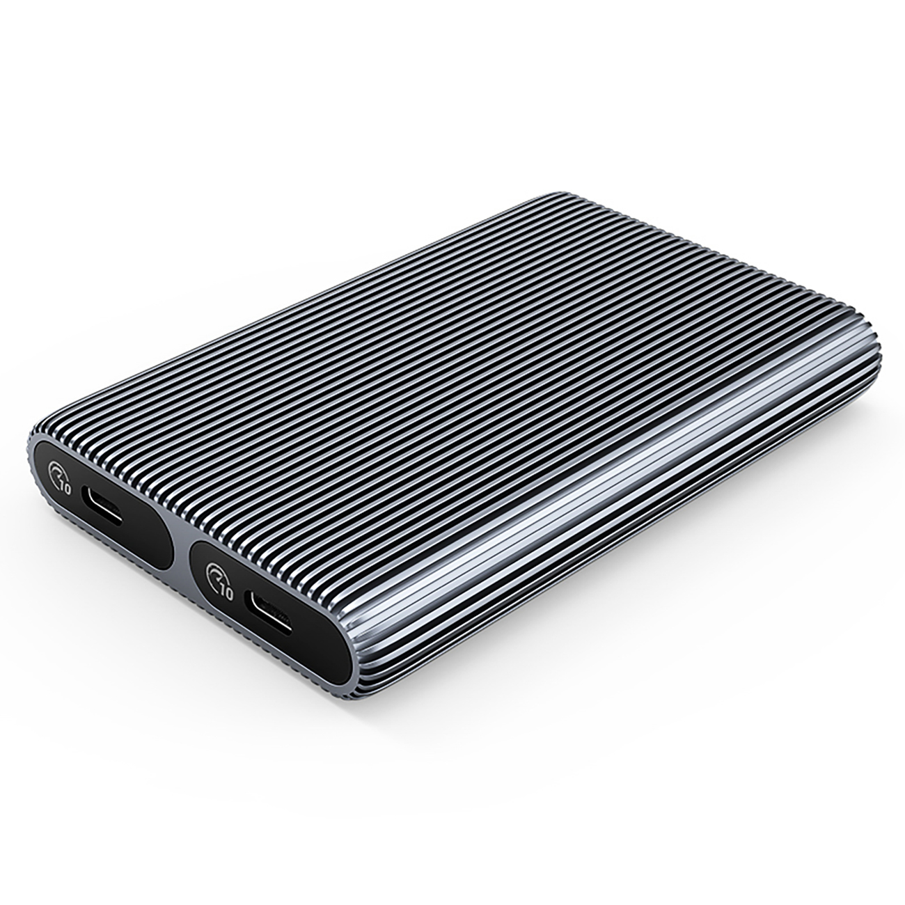 Orico AM2C3-2N dviejų diskų dėklas dviem M.2 NVME USB-C 3.2 10Gb/s diskams - pilkas
