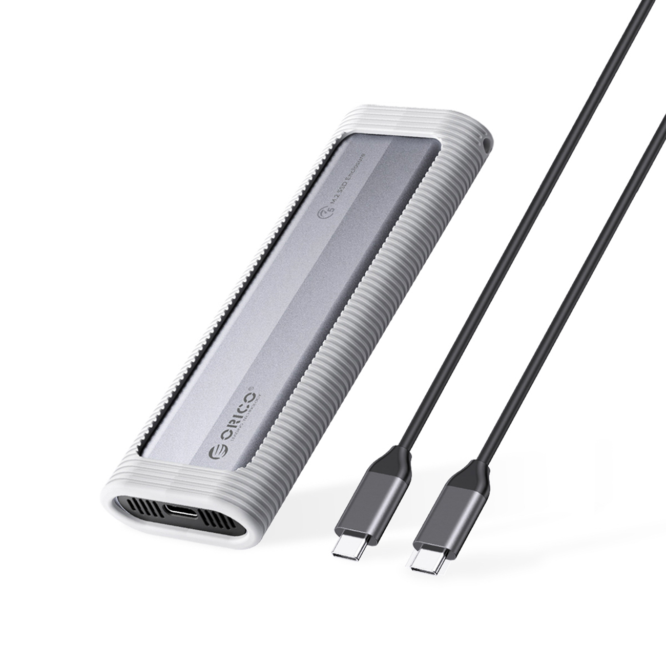 Orico AXM2F M.2 SATA SSD USB-C 3.2 disk case gray
