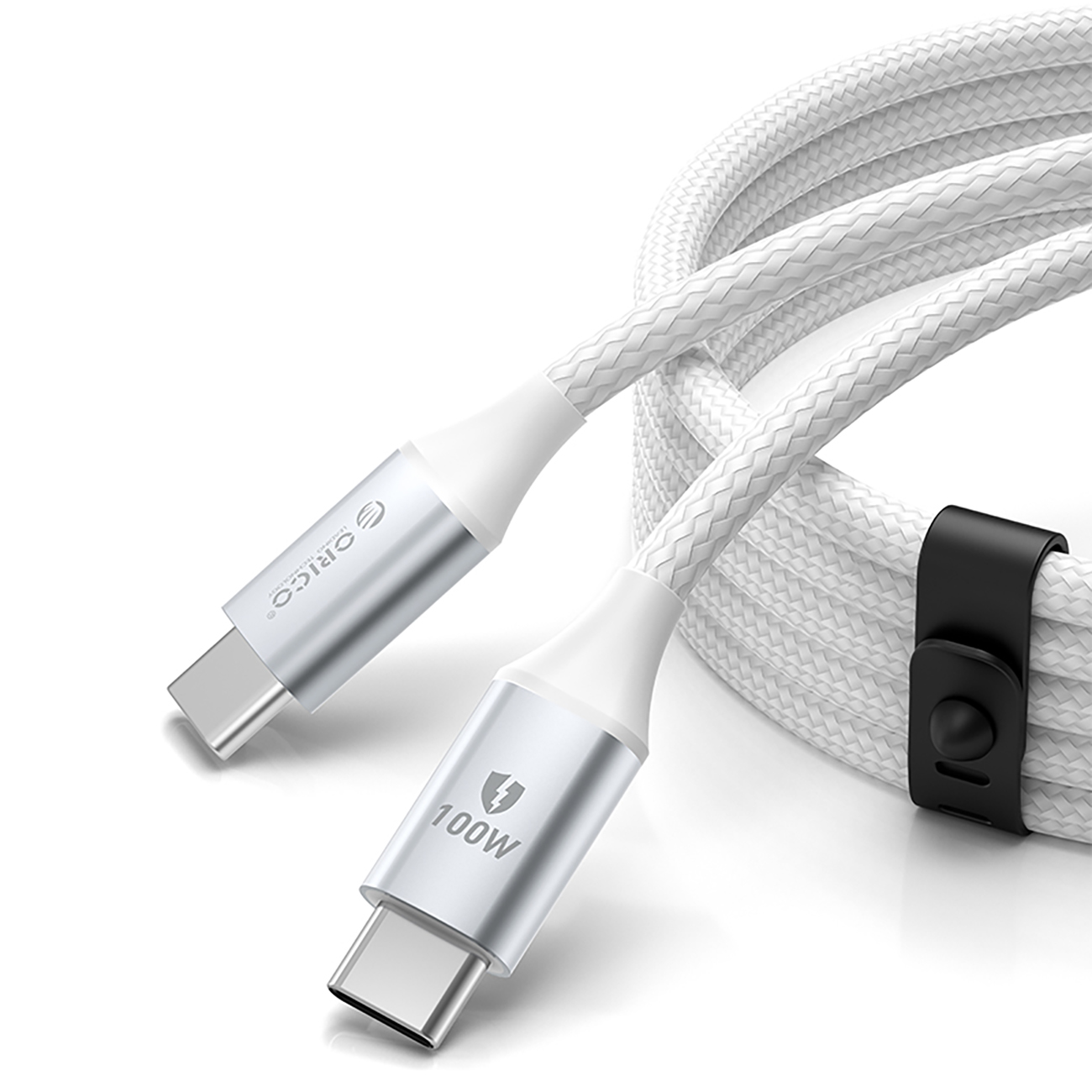 Orico CDX 100W 5A Power Delivery USB-C - USB-C 1m kabelis - baltas