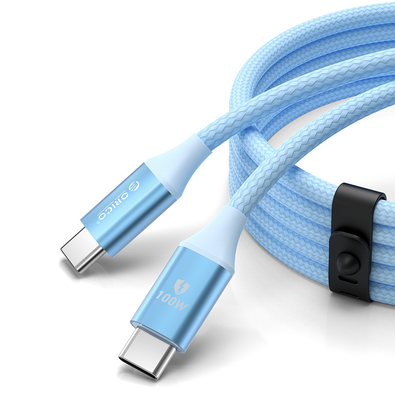 Кабель Orico CDX 100 Вт 5A Power Delivery USB-C — USB-C 1 м — синий