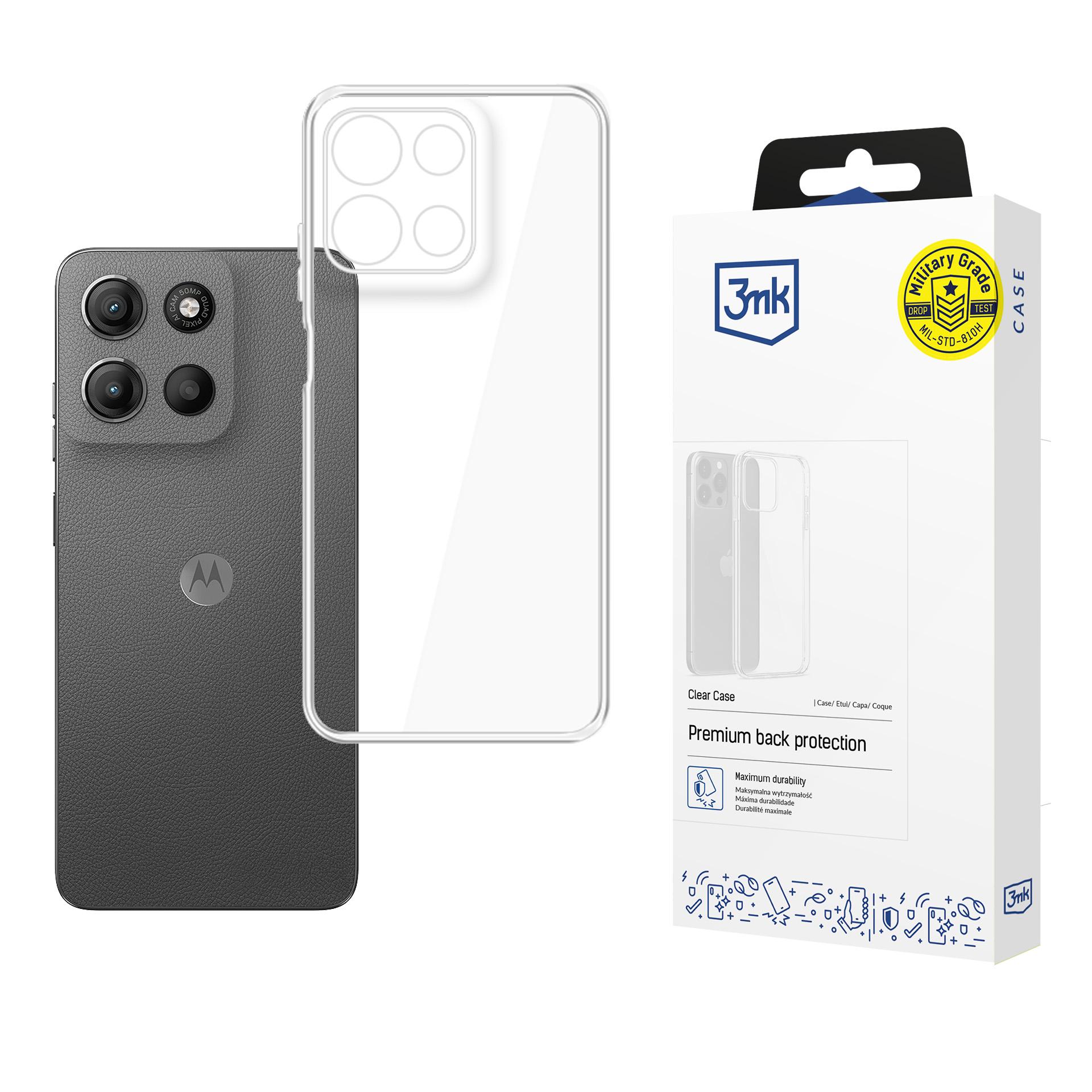 3mk permatomas dėklas telefonui Motorola Moto G15 / G15 Power