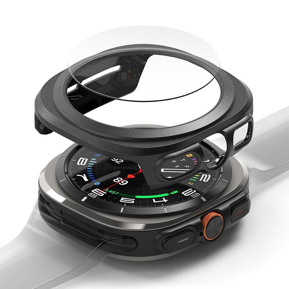 Ringke Slim & grūdinto stiklo dėklas + stiklo rinkinys Samsung Galaxy Watch Ultra 47mm - juodas