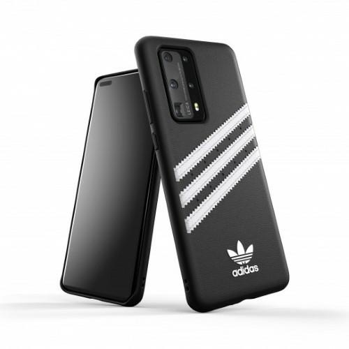 Чехол Adidas OR Moulded PU для Huawei P40 - чёрный с белым