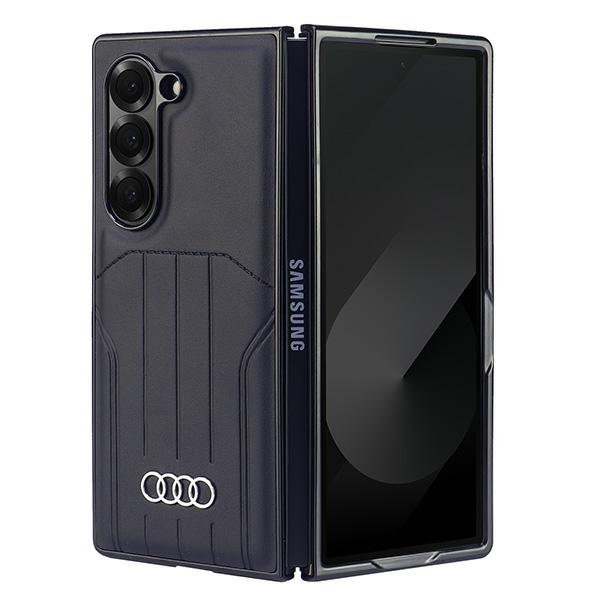 Чехол Audi из синтетической кожи MagSafe для Samsung Galaxy Z Fold 6 - чёрный