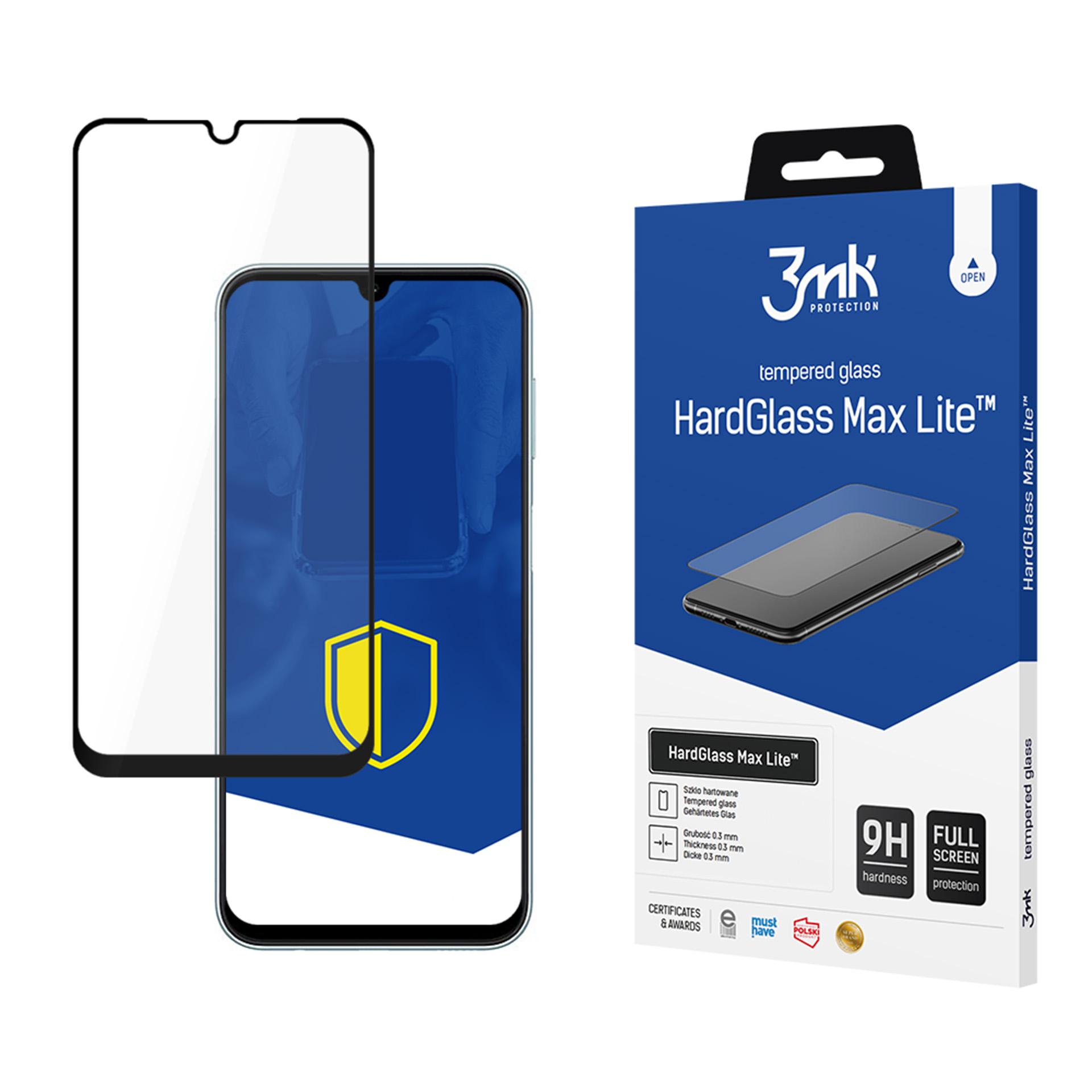 3mk HardGlass Max Lite черное закаленное стекло Samsung Galaxy M16 5G