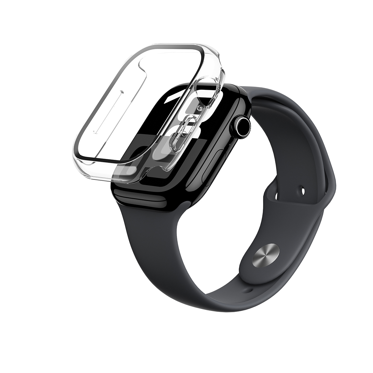 AmazingThing Radix Glass чехол для Apple Watch 46 мм - прозрачный