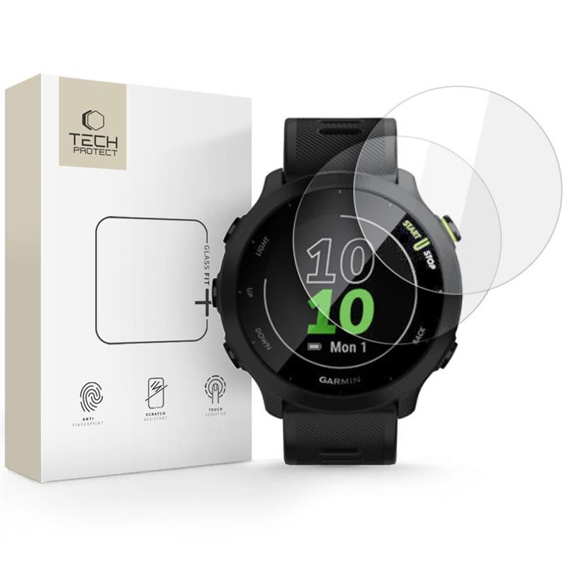 Tech-Protect Glass Fit+ закалённое стекло 2 шт. для Garmin Forerunner 55 - прозрачное