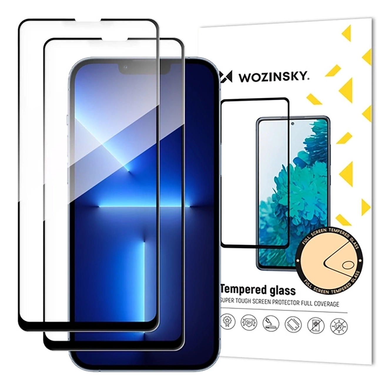 Wozinsky pilno klijų grūdinto stiklo apsauginis stiklas 2 rinkinys Samsung Galaxy A17 / A17 5G
