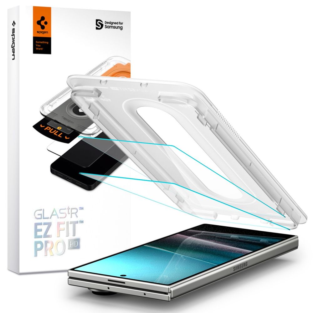 Spigen Glas.TR EZ Fit Pro HD закалённое стекло 2 шт. для Samsung Galaxy Z Fold 7 - прозрачное