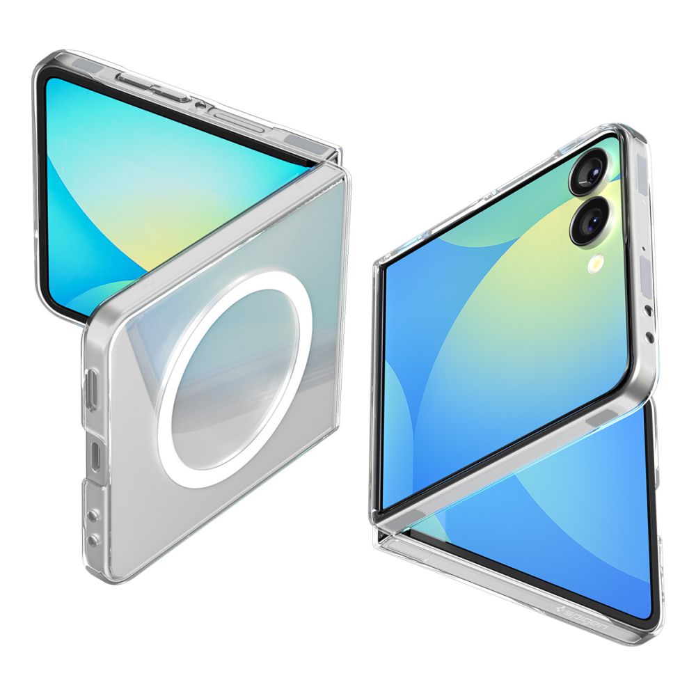 Чехол Spigen AirSkin Mag MagSafe для Samsung Galaxy Z Flip 7 - прозрачный и белый