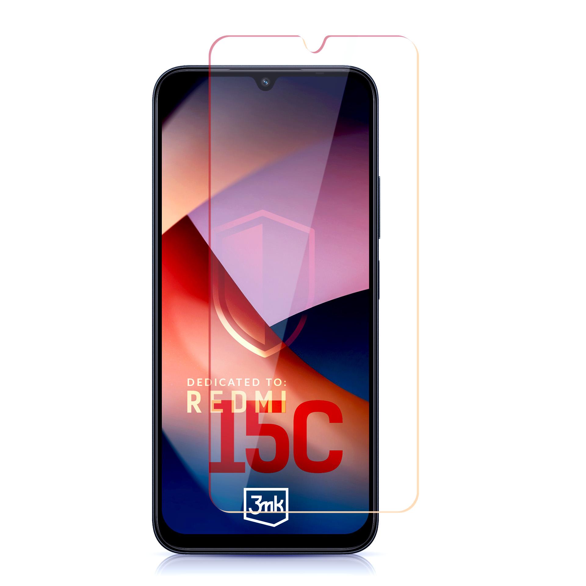 LCD apsauginis stikliukas 3mk Hard Glass Xiaomi Redmi 15C 4G