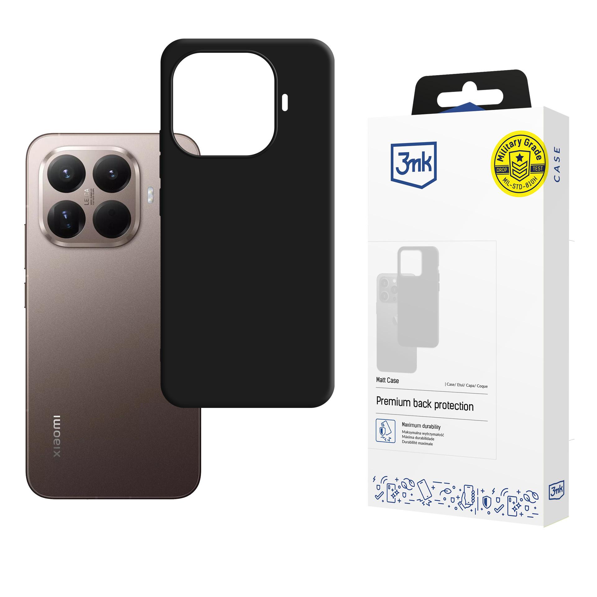 Dėklas 3mk Matt Case Xiaomi 15T Pro juodas