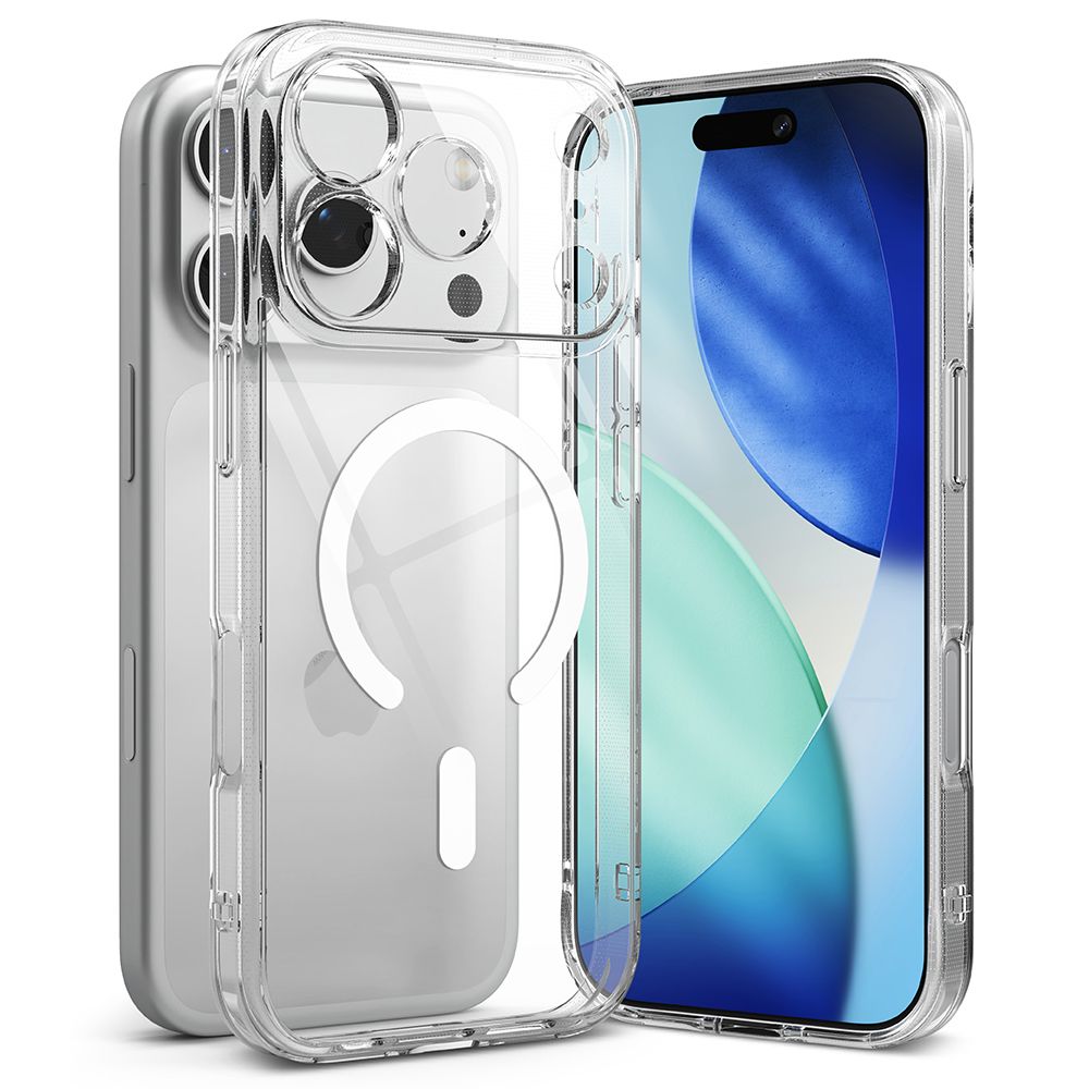 Ringke Fusion Magnetinis dėklas telefonui iPhone 17 Pro Max - skaidrus