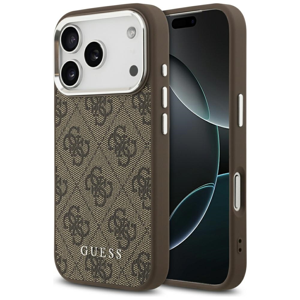 Dėklas Guess 4G MagSafe Apple iPhone 17 Pro Max rudas