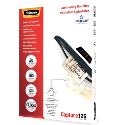 Fellowes ImageLast laminavimo vokeliai A5 125mic 100vnt