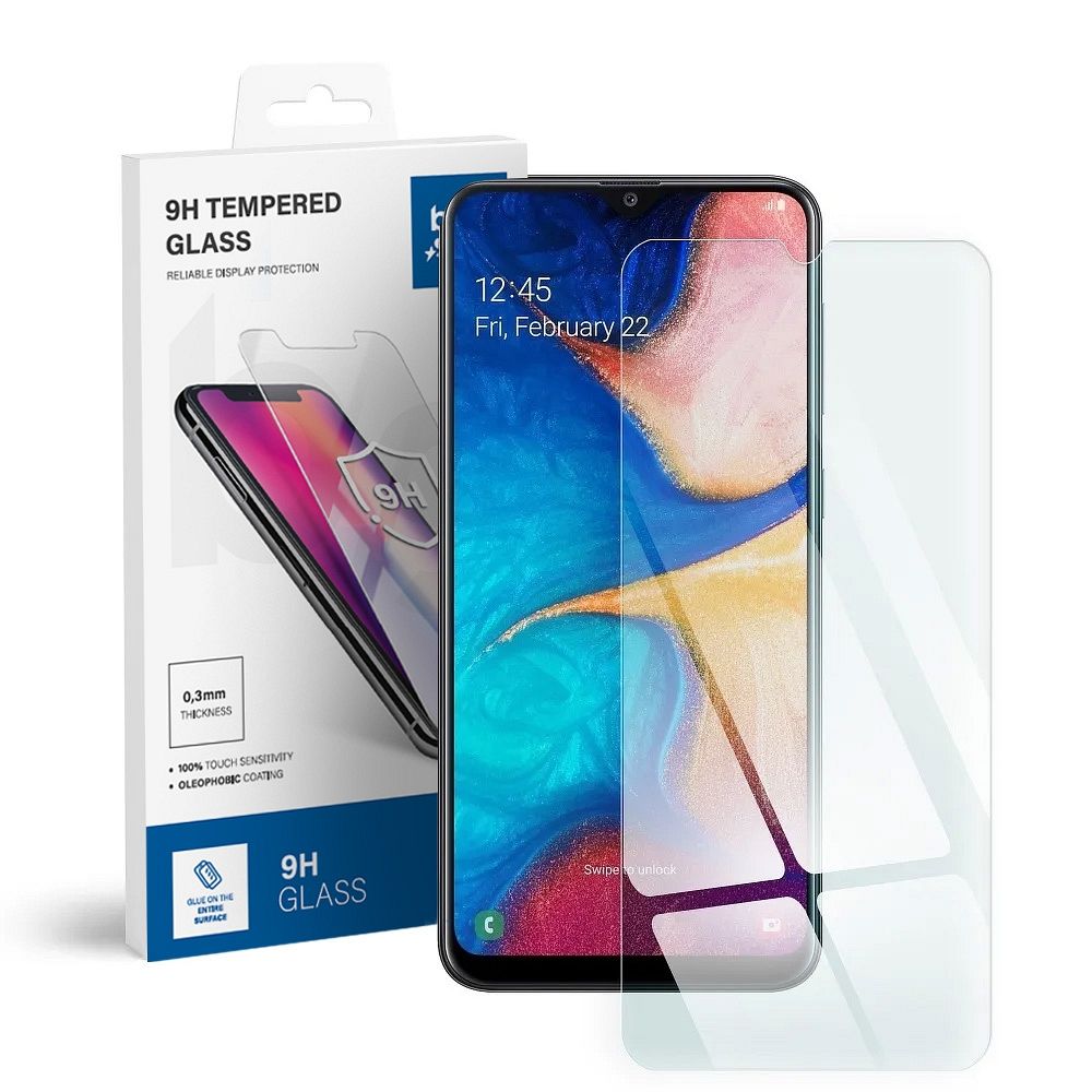 Tempered glass to Samsung Galaxy A20 Blue Star