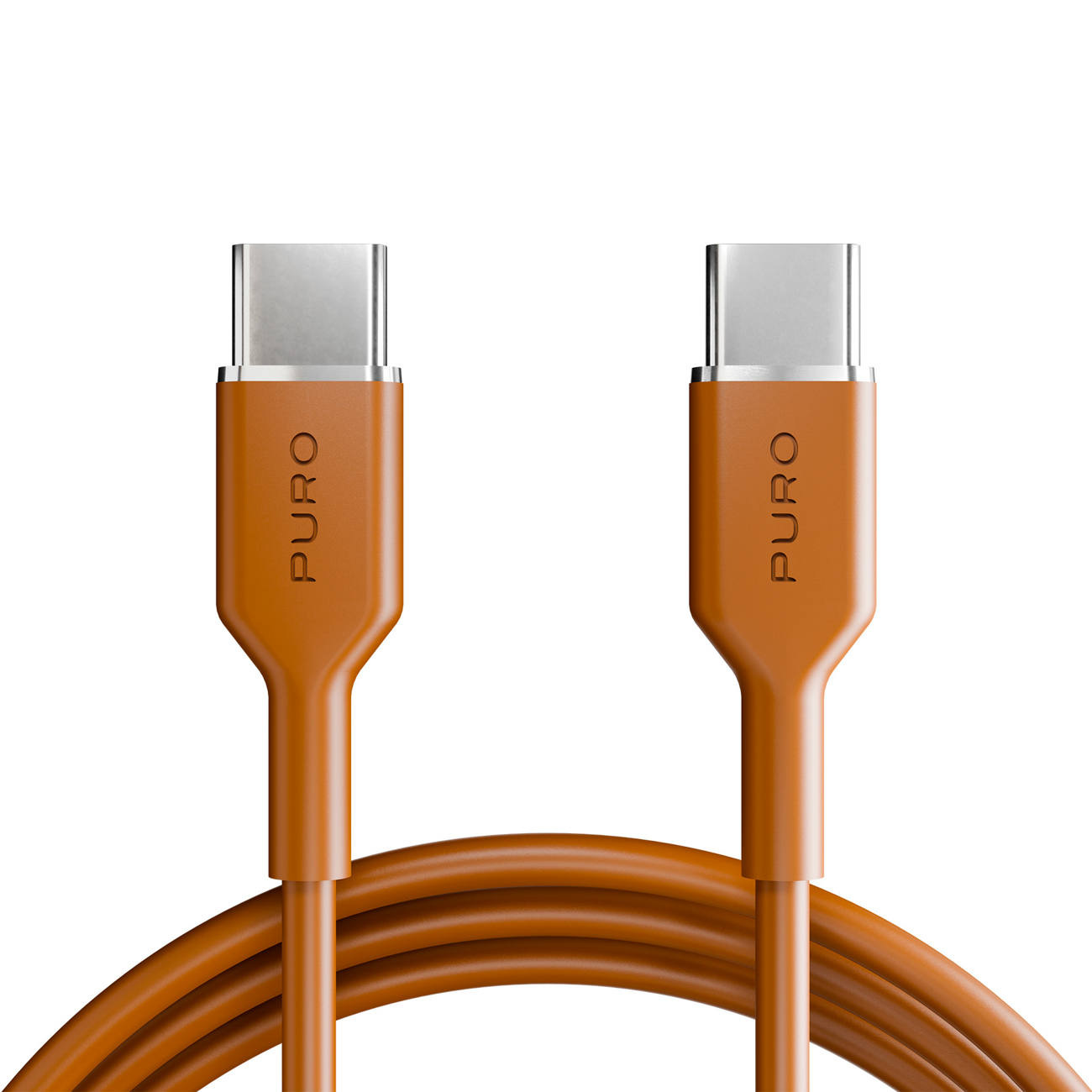 Кабель Puro ICON USB-C — USB-C 1.5м оранжевый