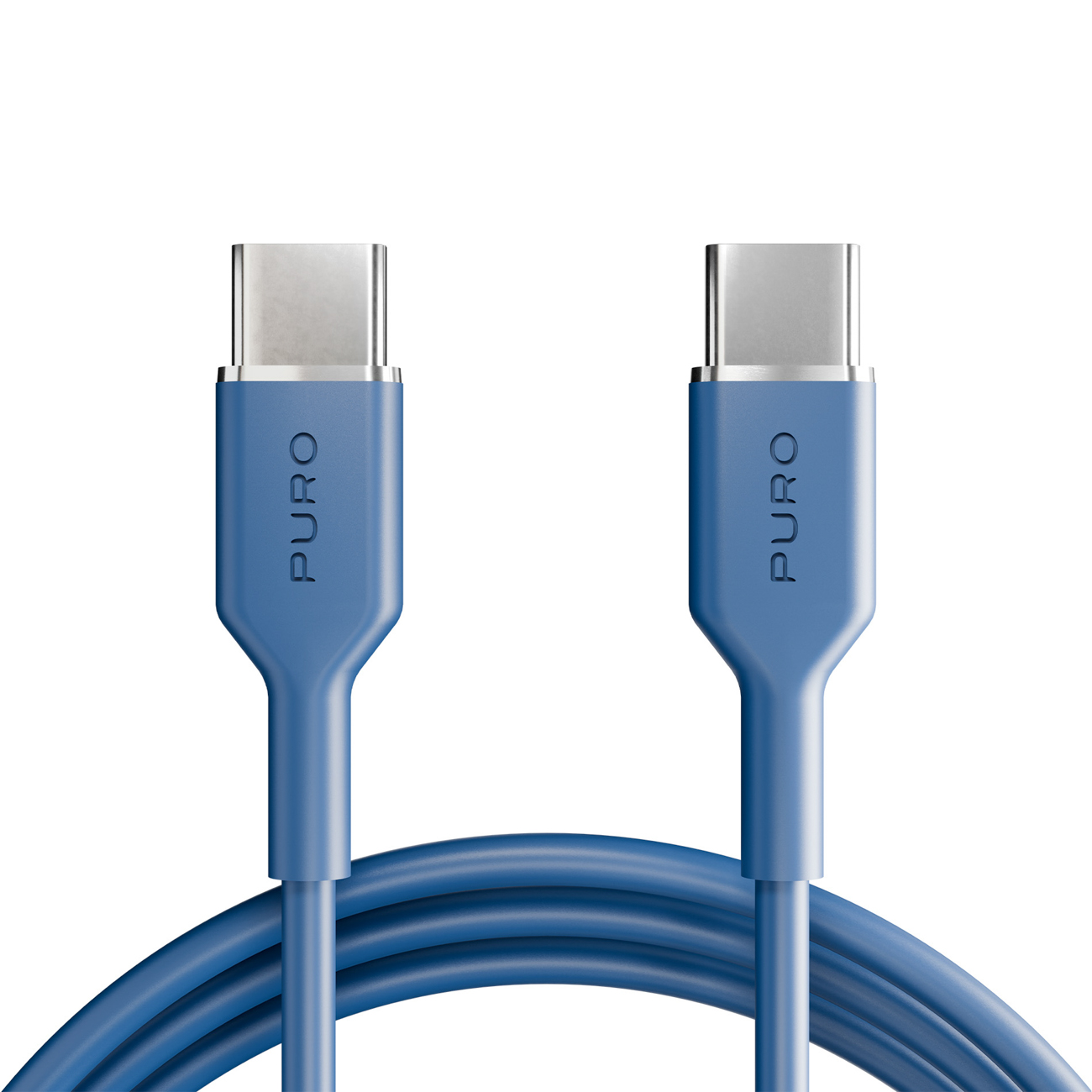 Кабель Puro ICON USB-C — USB-C 1.5м синий