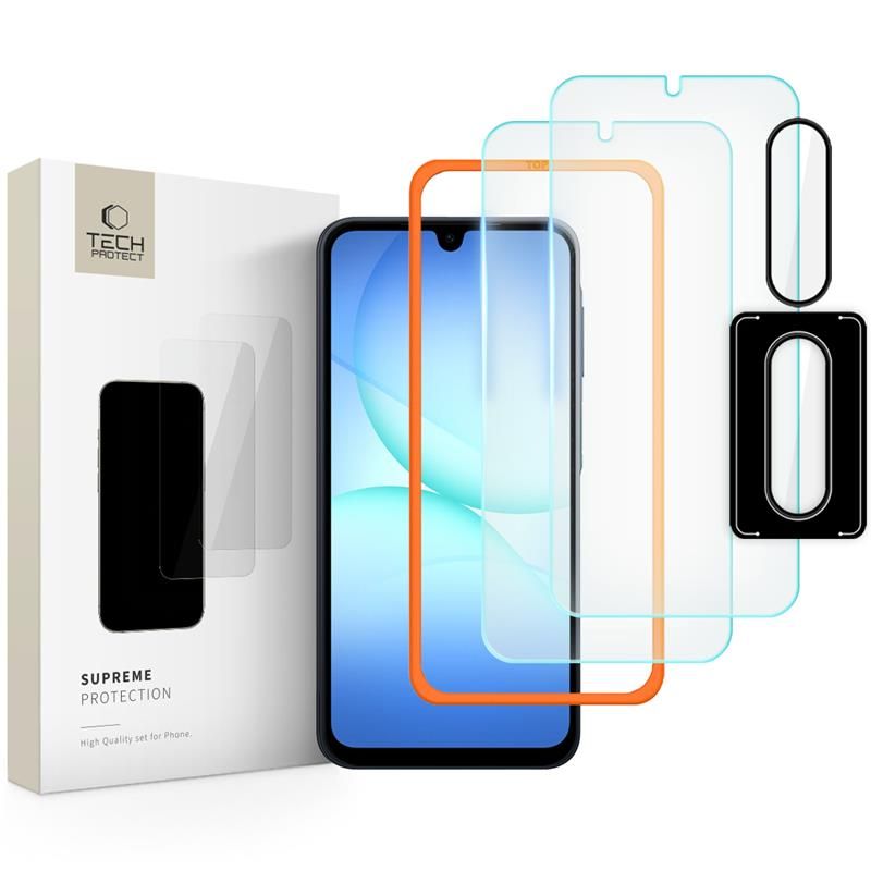 Tech-Protect Supreme Easy 3 komplektai Apsauginis stiklas Samsung Galaxy A17 4G / 5G