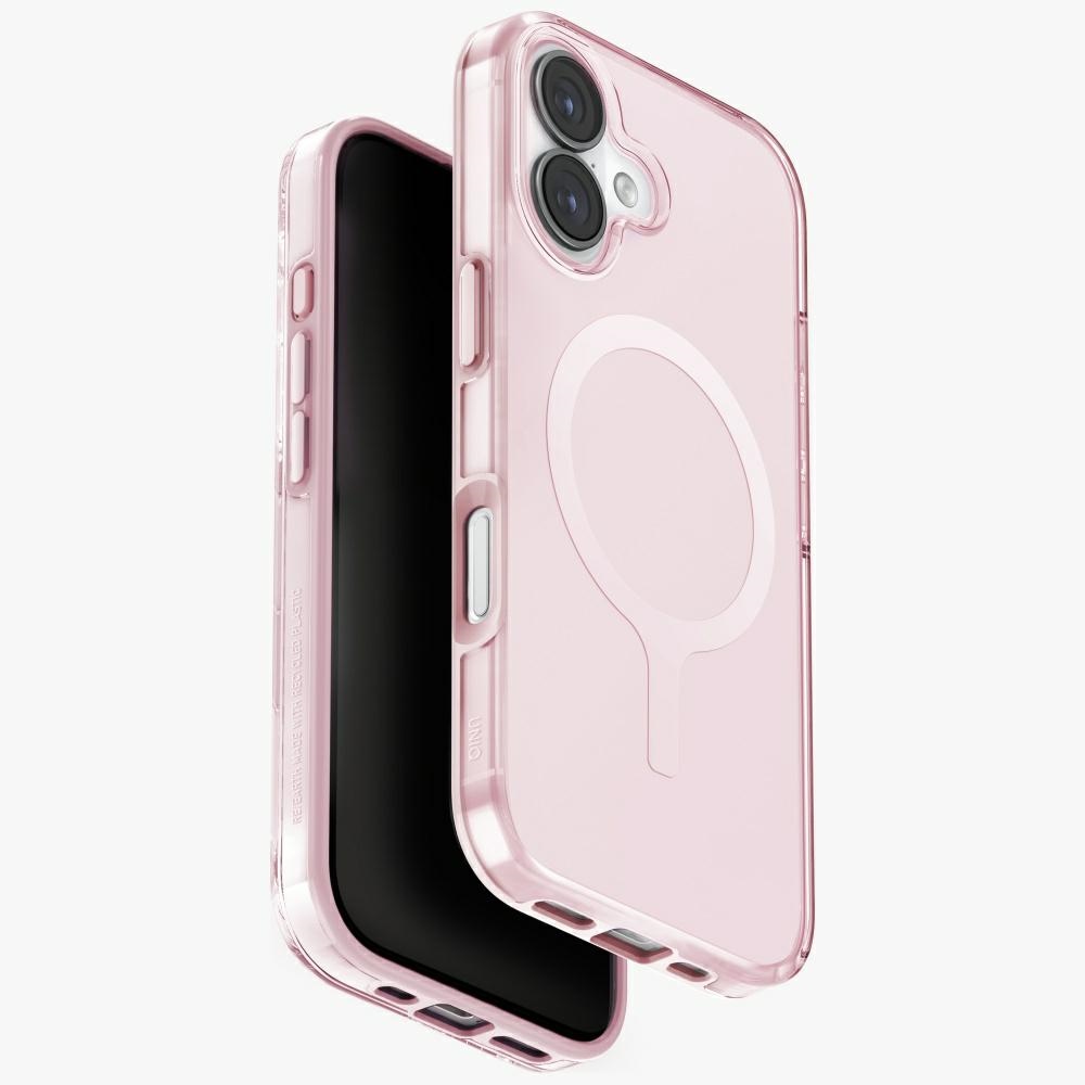Uniq Clario Magclick įkrovimo dėklas telefonui iPhone 17 – rožinis