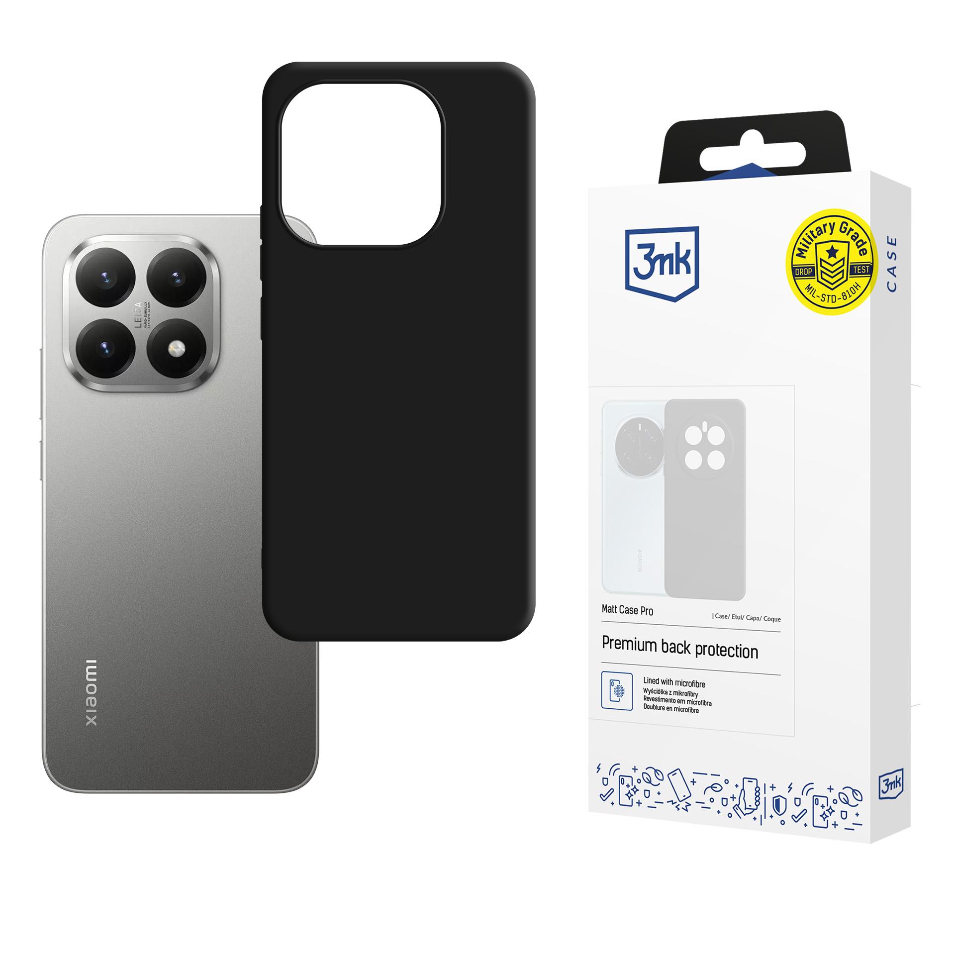 3mk Matt Case Pro Чехол для Xiaomi 15T 5G чёрный