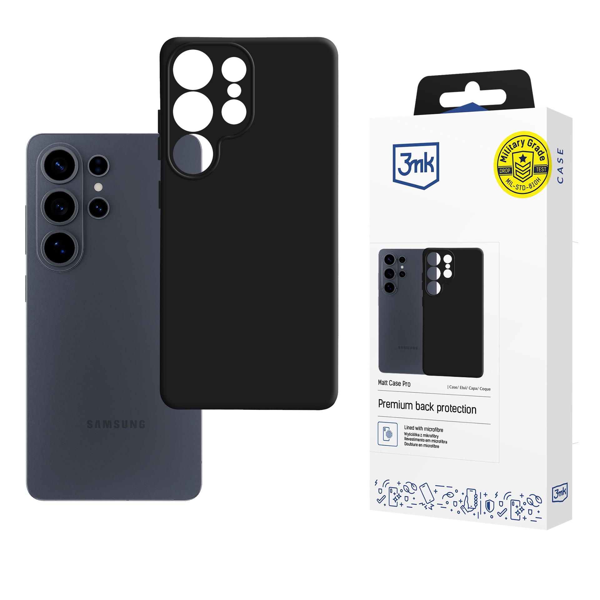 3mk Matt Case Pro для Samsung Galaxy S26 Ultra - матовый чёрный