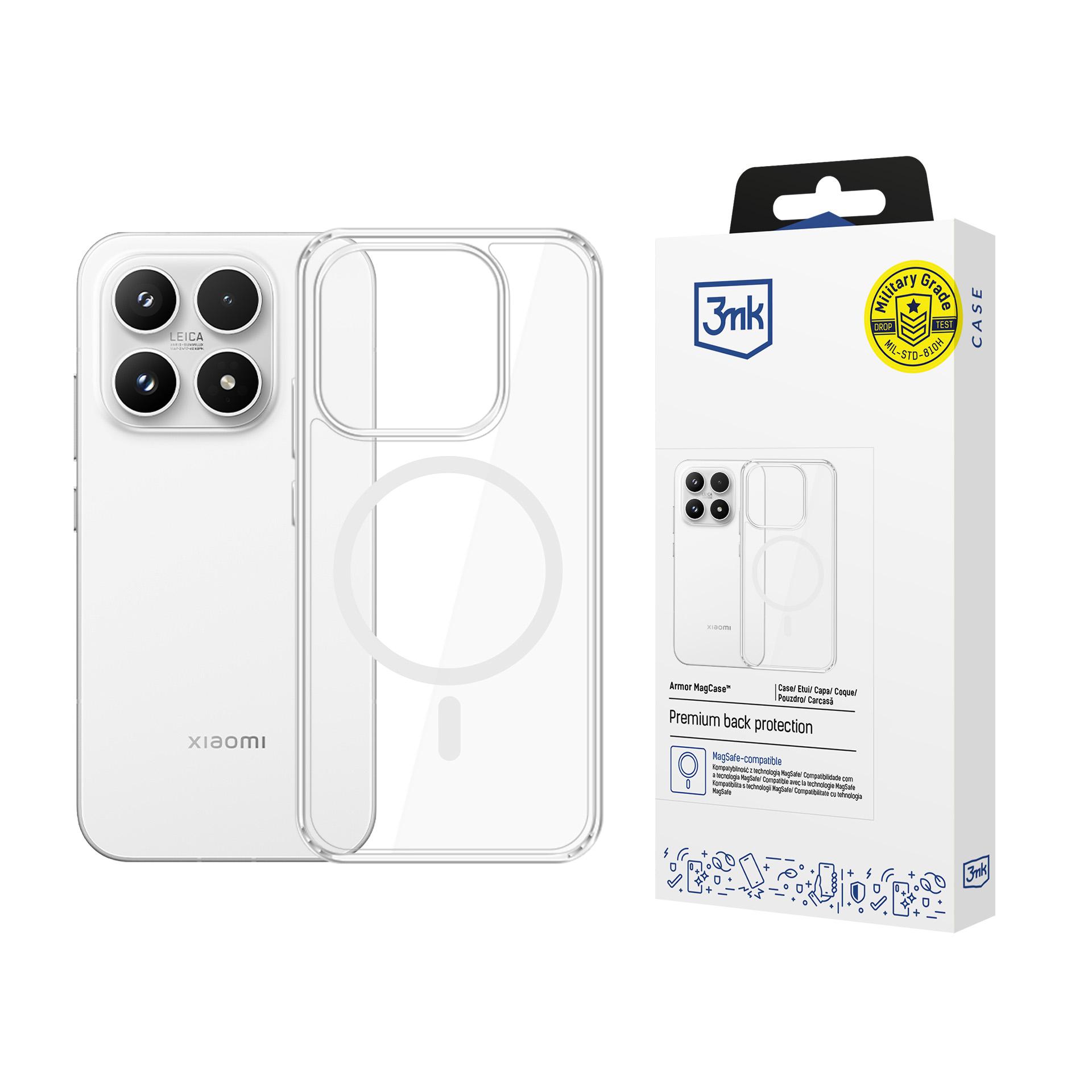 "3mk Armor MagCase" dėklas "Xiaomi 17" - skaidrus