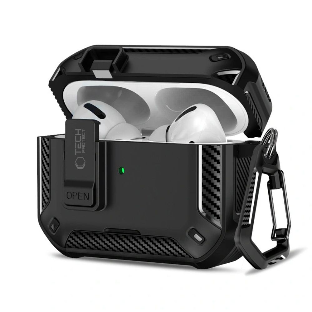 "Tech-Protect Carbonox MagSafe" dėklas "AirPods Pro" - juodas